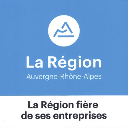 Le logo de la région Rhone Alpes en anglais